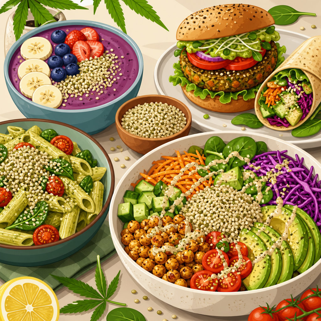 Delicious Vegan Meals with Hemp Seeds