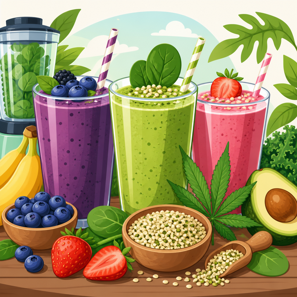 Vegan Smoothies Packed with Hemp Nutrition